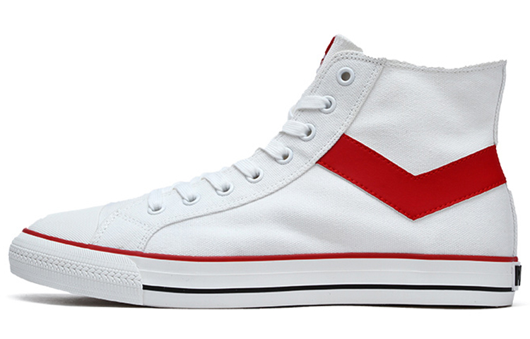PONY Shooter High 'Red White Canvas' 91M1SH01RD