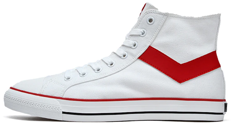 PONY Shooter High ''Canvas Rouge Blanc'' 91M1SH01RD Buy PONY Shooter High ''Canvas Rouge Blanc'' 91M1SH01RD