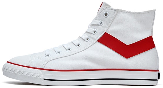 Pony 射手 高筒帆布鞋 白紅 Buy Pony 射手 高筒帆布鞋 白紅