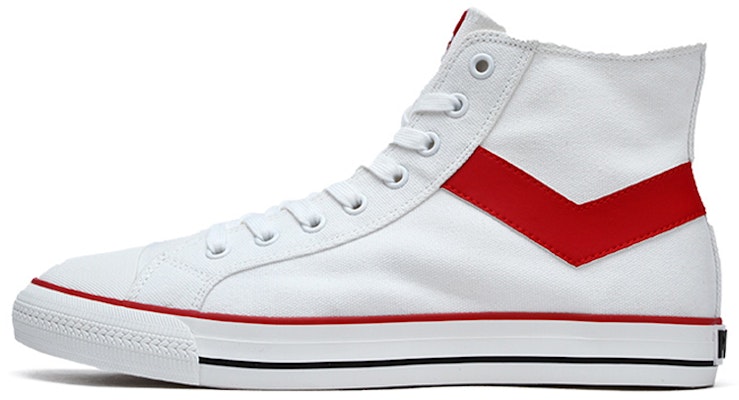 PONY Shooter High 'Red White Canvas' 91M1SH01RD Buy PONY Shooter High 'Red White Canvas' 91M1SH01RD