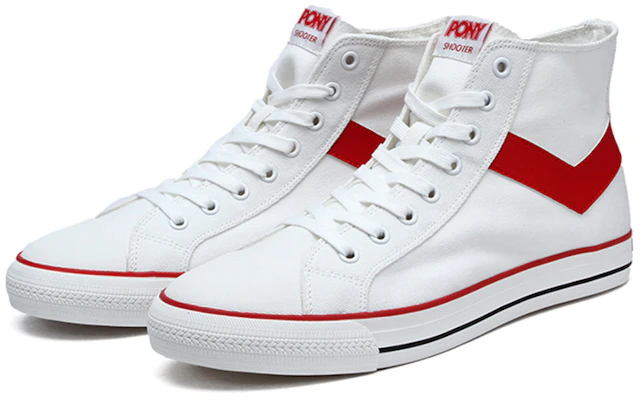 PONY Shooter High ''Canvas Rouge Blanc'' 91M1SH01RD Lookbook PONY Shooter High ''Canvas Rouge Blanc'' 91M1SH01RD