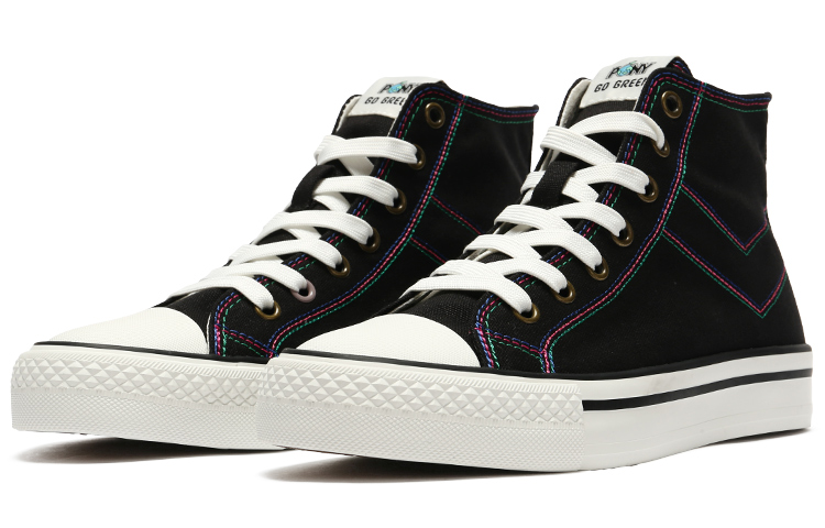 PONY Shooter High Top Canvas 'Black White' 圖 3