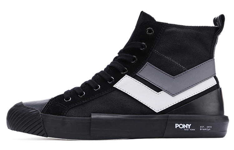 PONY Shooter High-Top Canvas 'Deconstructed Black'