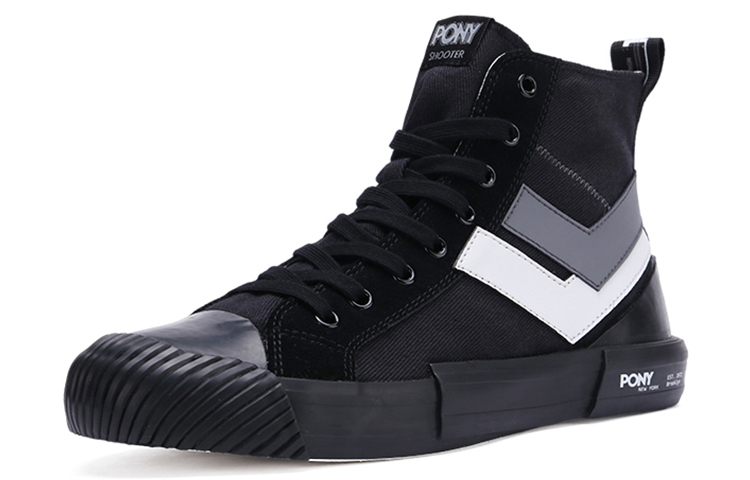 PONY Shooter High-Top Canvas 'Deconstructed Black' 圖 2