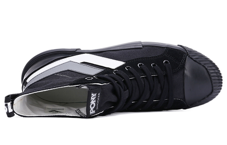 PONY Shooter High-Top Canvas 'Deconstructed Black' 圖 4