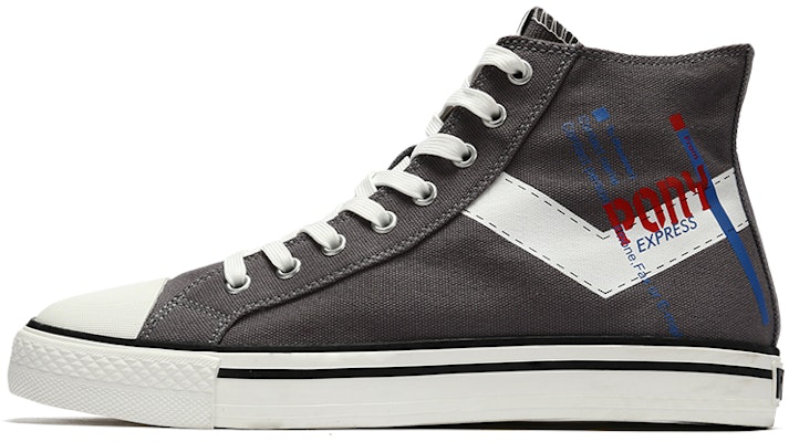 PONY Shooter High-Top Canvas 'Grey White' 22U1SH10IG Buy PONY Shooter High-Top Canvas 'Grey White' 22U1SH10IG