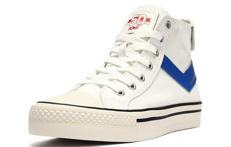 PONY Shooter High Top Canvas 'White Blue Mandarin Duck' 圖 2