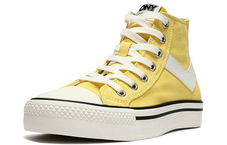 Order PONY Shooter Hoge Canvas Schoenen ''Geel'' 21M1SH02YW