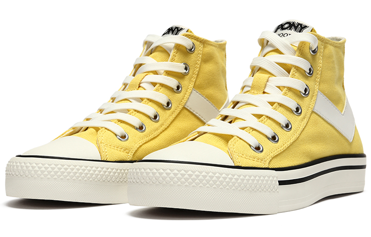 Lookbook PONY Shooter Hoge Canvas Schoenen ''Geel'' 21M1SH02YW