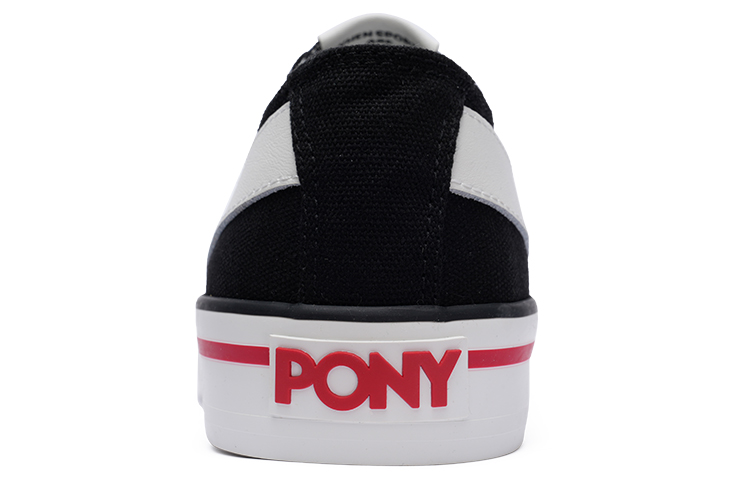 Shop PONY Shooter 经典款 舒適軟彈 低幫 帆布鞋 男女同款 黑色