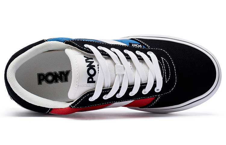 Lookbook PONY Skate Low 'Negro Azul Blanco' 242U1SK03BL