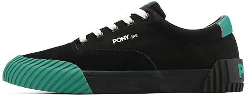 PONY Skateboard Low 'Green Patchwork' 11M1SU01BK PONY Skateboard Low 'Green Patchwork' 11M1SU01BK