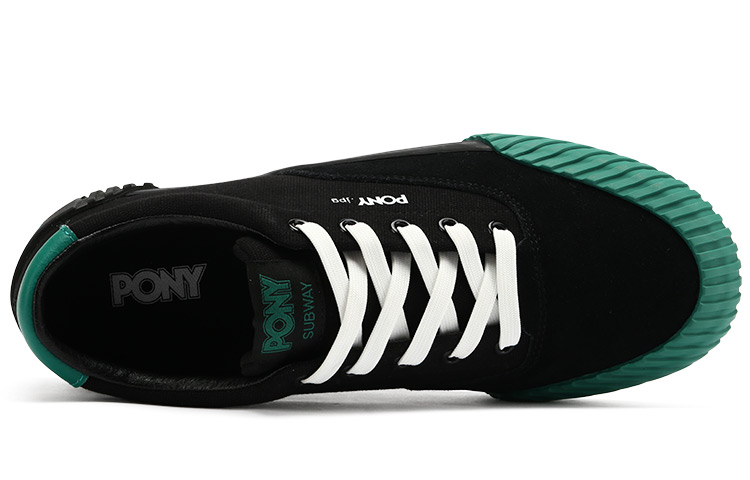 Shop PONY Skateboard Low ''Patchwork Verde'' 11M1SU01BK