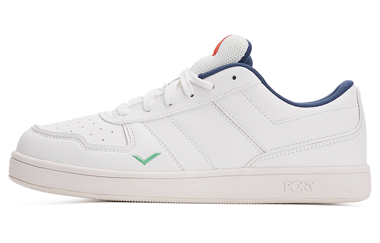 PONY Street Classic Low 'White and Navy'
