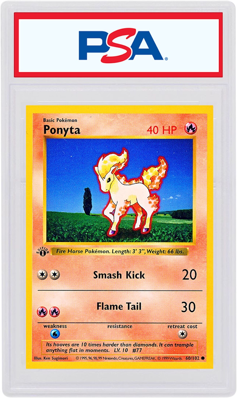 Ponyta 1999 Pokemon TCG Base Set 1st Edition #60/102