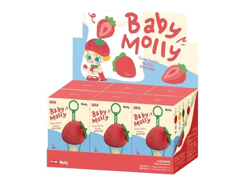 Pop Mart Baby Molly Fruity Aroma Series Sachet Pendant Sealed Case (6 Blind Boxes)