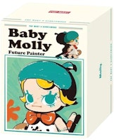 Pop Mart Baby Molly Future Painter Figurine Single Blind Box Pop Mart Baby Molly Future Painter Figurine Single Blind Box