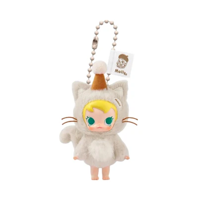 Pop Mart Baby Molly Pocket Friends Series It's Snack Time Vinyl Plush Pendant