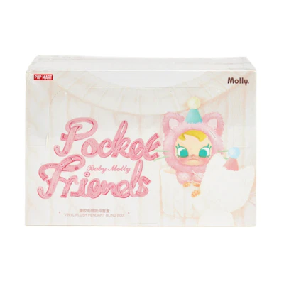 Pop Mart Baby Molly Pocket Friends Series Vinyl Plush Pendant Sealed Case (6 Blind Box)