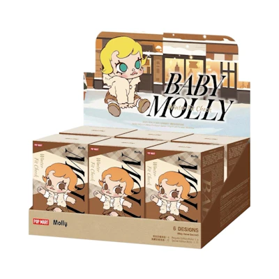 Pop Mart Baby Molly Winter Fit Check Series Vinyl Plush Pendant Sealed Case (6 Blind Box)