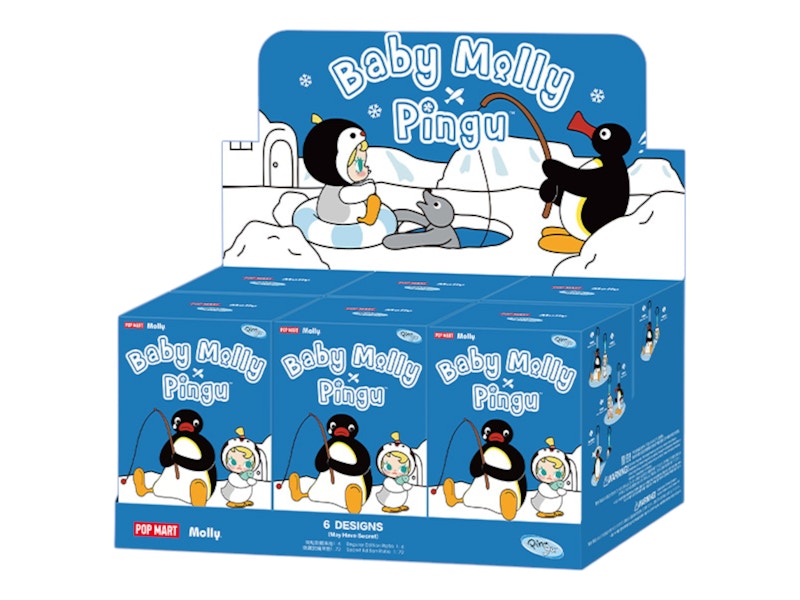 Buy Pop Mart Baby Molly x Pingu Happy Fishing Plush Gantungan Boneka (6 Blind Box)