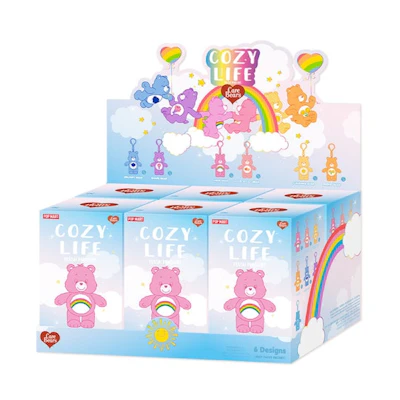 Pop Mart Care Bears Cozy Life Plush Pendant Sealed Case (6 Blind Boxes)