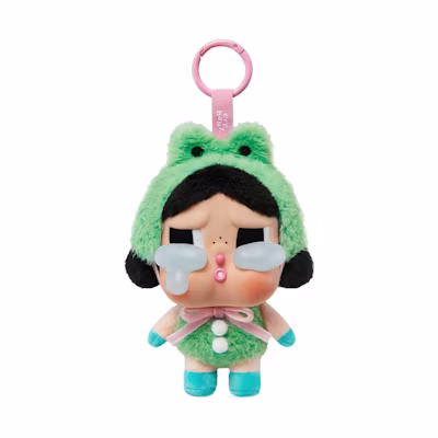 Pop Mart CryBaby Crying Again What A Frog Vinyl Face Plush