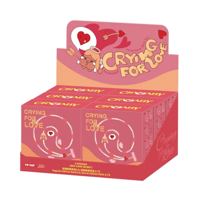 Pop Mart CryBaby Crying For Love Phone Charm Sealed Case (6 Blind Box)