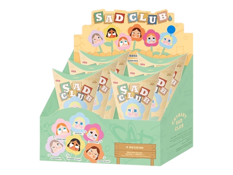 Pop Mart CRYBABY Sad Club Series Plush Flower Sealed Case (6 Blind Box)