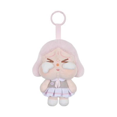 Pop Mart CRYBABY Sunset Concert Plush Pendant Pink Grey