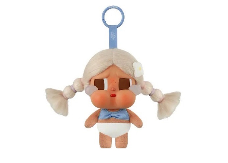 Pop Mart Crybaby Vacation Mode On Series Chilling on the Beach Vinyl Plush Pendant