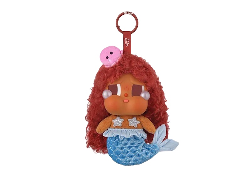 Pop Mart Crybaby Vacation Mode On Series Merbaby Tears Secret Edition Vinyl Plush Pendant