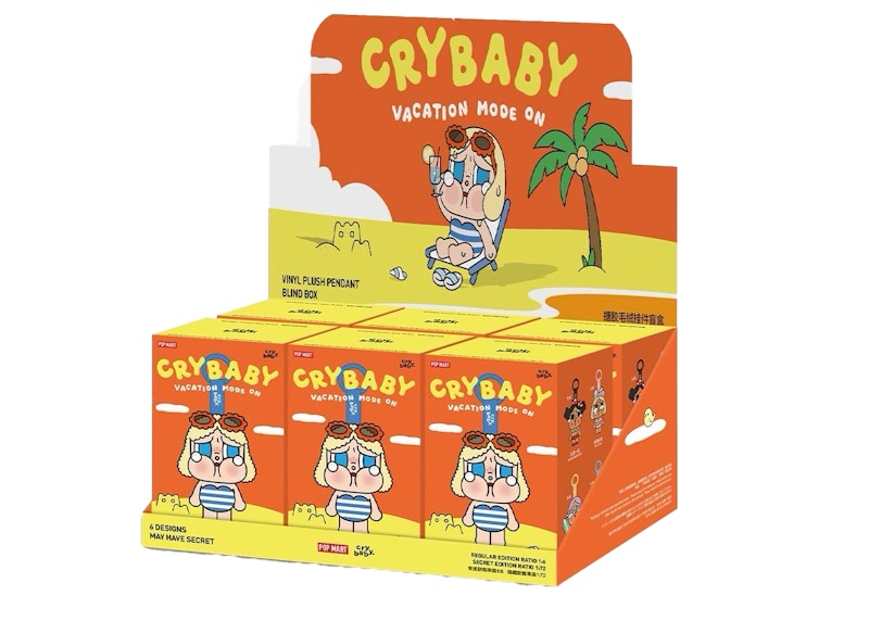 Pop Mart Crybaby Vacation Mode On Series Vinyl Plush Pendant Sealed Case (6 Blind Box)