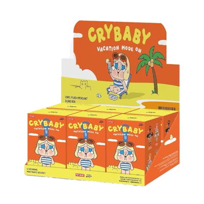 Pop Mart Crybaby Vacation Mode On Series Vinyl Plush Pendant Sealed Case (6 Blind Box)