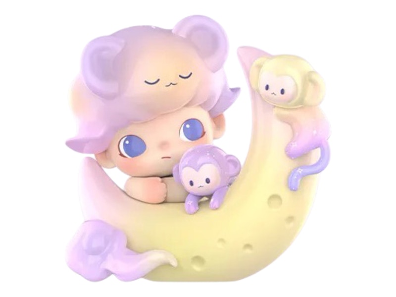 Pop Mart Dimoo Animal Kingdom Series Monkey Catches the Moon (Secret Edition) Figure