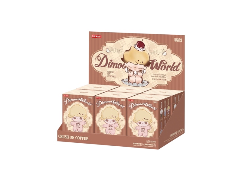 Pop Mart DIMOO Crush on Coffee Series Plush Keychain Sealed Case (6 Blind Box)