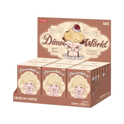 Pop Mart DIMOO Crush on Coffee Series Plush Keychain Sealed Case (6 Blind Box)