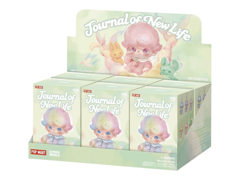 Pop Mart DIMOO Journal of New Life Series Vinyl Plush Pendant Sealed Case (6 Blind Box)