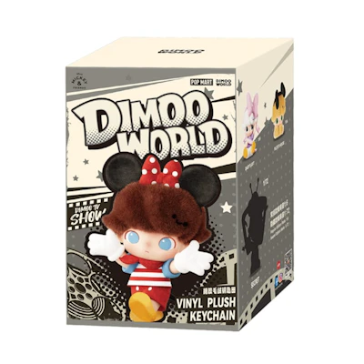 Pop Mart DIMOO World Disney Vinyl Plush Keychain Single Blind Box