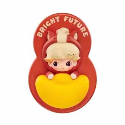 Pop Mart Have a Good Run Series Bright Future Fridge Magnet Dimoo