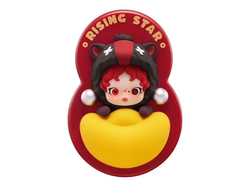 Pop Mart Have a Good Run Series Rising Star Secret Edition Fridge Magnet Skullpanda