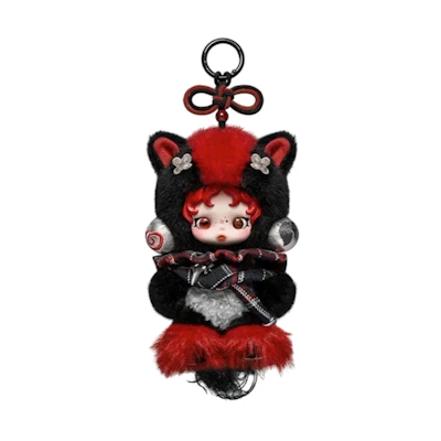Pop Mart Have a Good Run Series Rising Star Secret Edition Plush Skullpanda Pendant