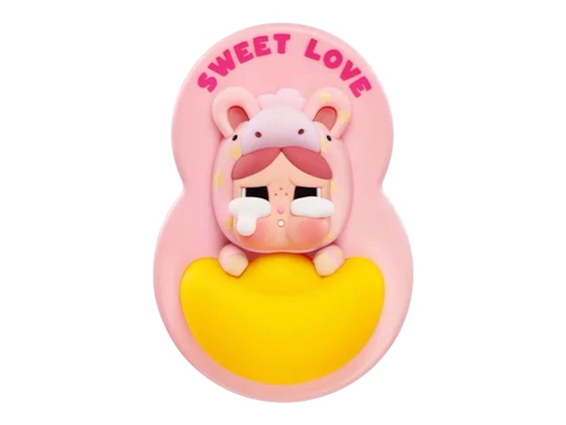 Pop Mart Have a Good Run Series Sweet Love Fridge Magnet Crybaby