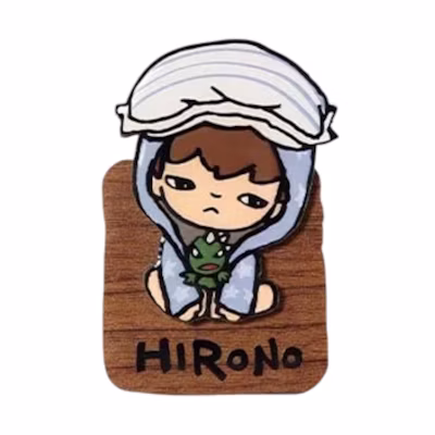 Pop Mart Hirono Echo Series Staying Up Fridge Magnet Clip