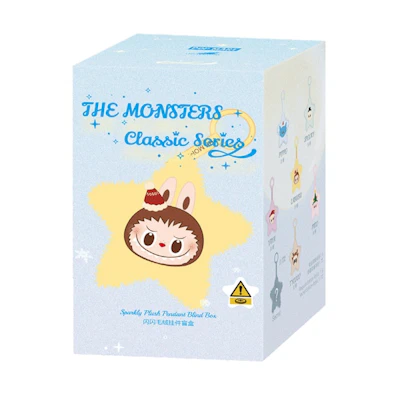 Pop Mart Labubu The Monsters Classic Sparkly Plush Pendant Single Blind Box
