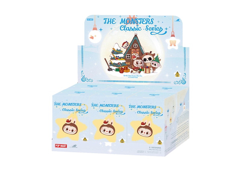 Pop Mart Labubu The Monsters Classic Series Sparkly Plush Pendant Sealed Case (6 Blind Box)