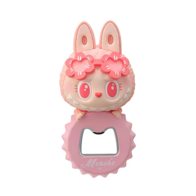 Pop Mart Labubu The Monsters Jump Into Summer Series Mokoko Bottle Opener Fridge Magnet