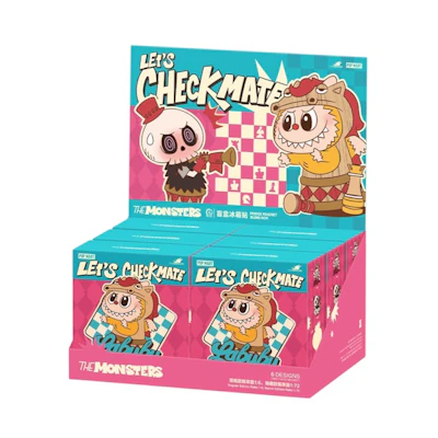 Pop Mart Labubu The Monsters Let's Checkmate Fridge Magnet Sealed Case (6 Blind Box)