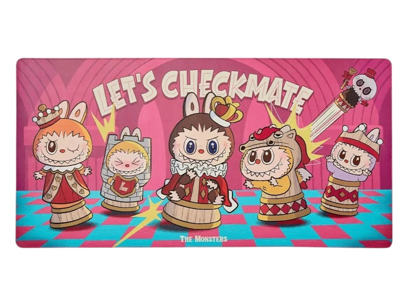 Pop Mart Labubu The Monsters Let's Checkmate Series Computer Desk Mat