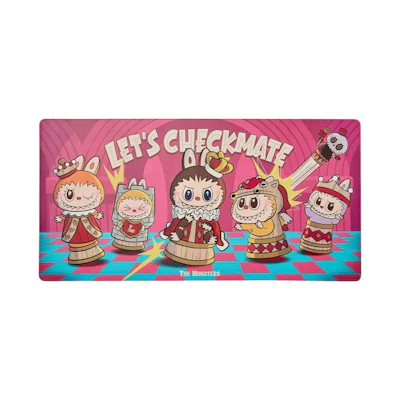 Pop Mart Labubu The Monsters Let's Checkmate Computer Desk Mat
